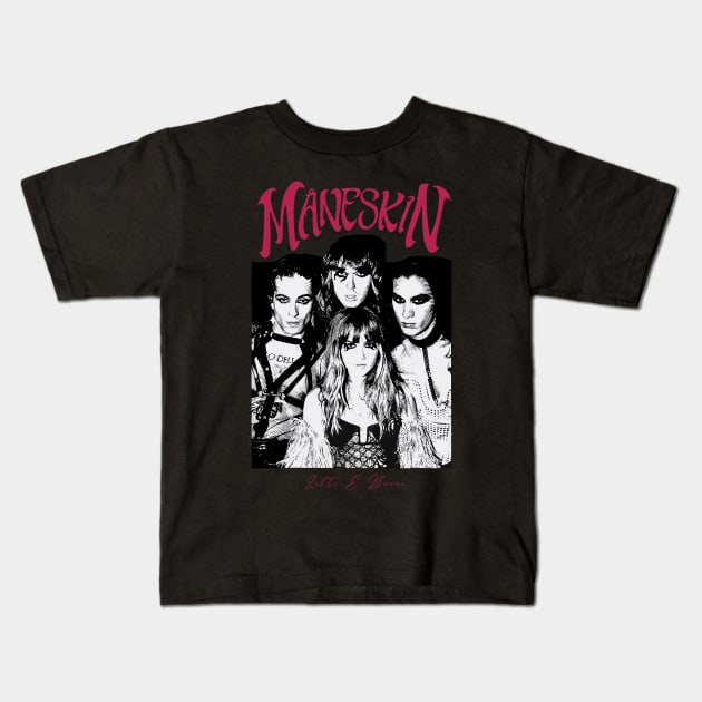 Maneskin Zitti E Buoni Kids T-Shirt by redfancy